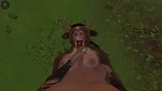 চালান (pov) শিংওয়ালা গাভী দেখতে একটি ভালতা fuck - wilderness living