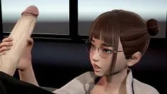 Reproducir La secretaria se pajea al jefe en la oficina l animación 3d
