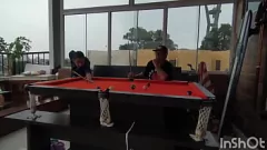 Play Public Anal Humiliation: Joy Cardozo Loses Pool Game and Pays with Her Ass