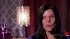 Play Big titted brunet tramp offer her boasts for testing